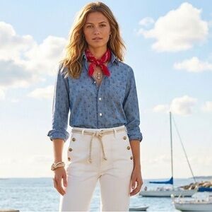 J. Crew Cotton Nautical Top